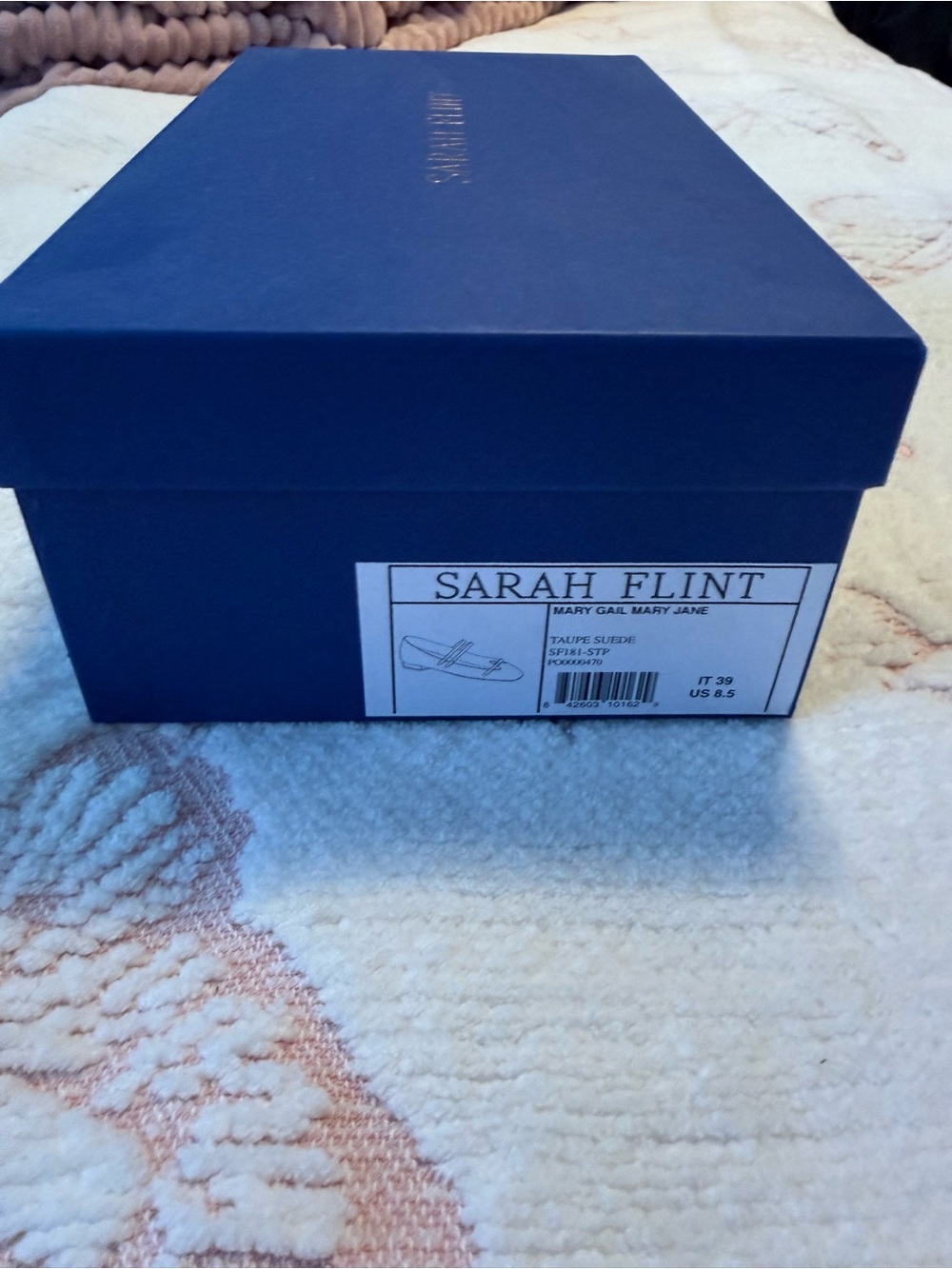 Sarah Flint Taupe Suede Double-Strap Ballet Flats - Picture 4 of 4